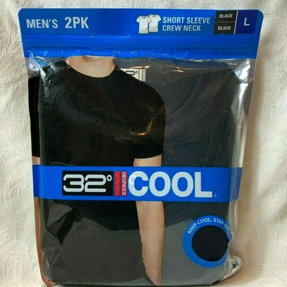 32 DEGREES COOL Mens 2-PACK Crew Neck Base Layer